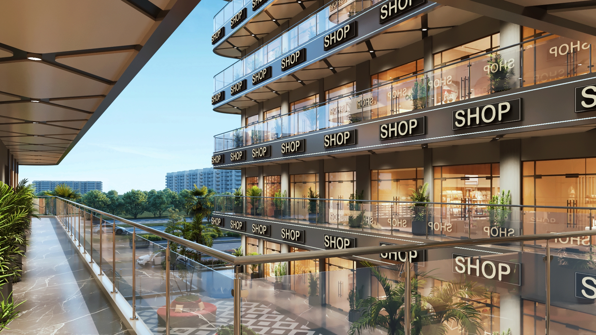 Delta Square - Corridor In