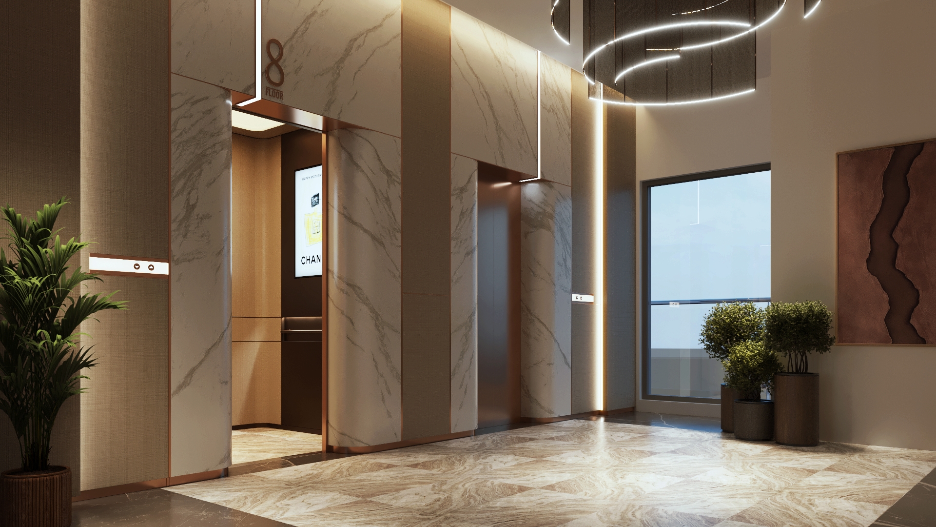 Delta Square - Lift Lobby