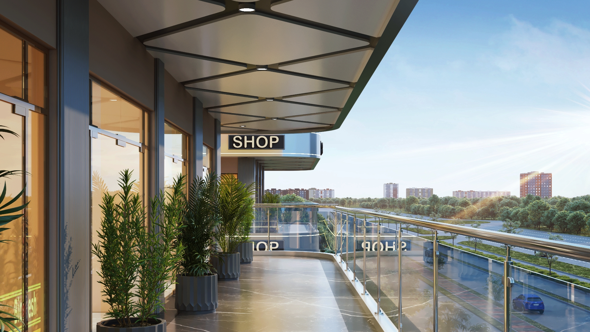 Delta Square - Corridor Out